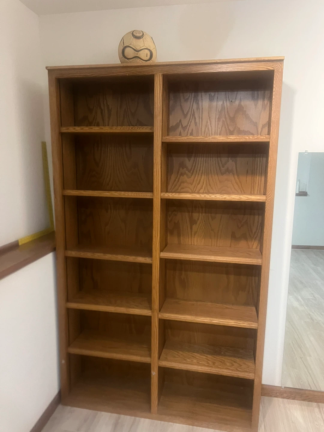 Wooden Bookcase with Adjustable Shelves - photo 4