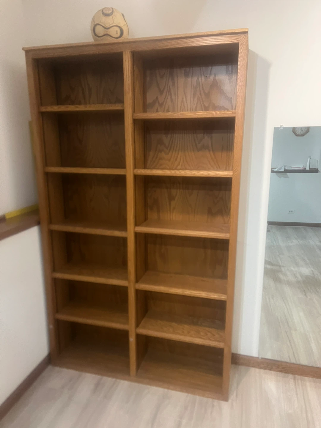 Wooden Bookcase with Adjustable Shelves - photo 2