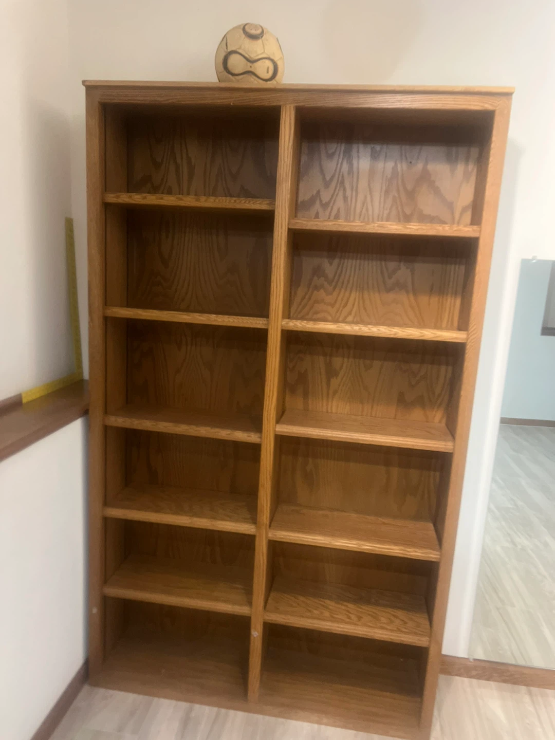 Wooden Bookcase with Adjustable Shelves - photo 5