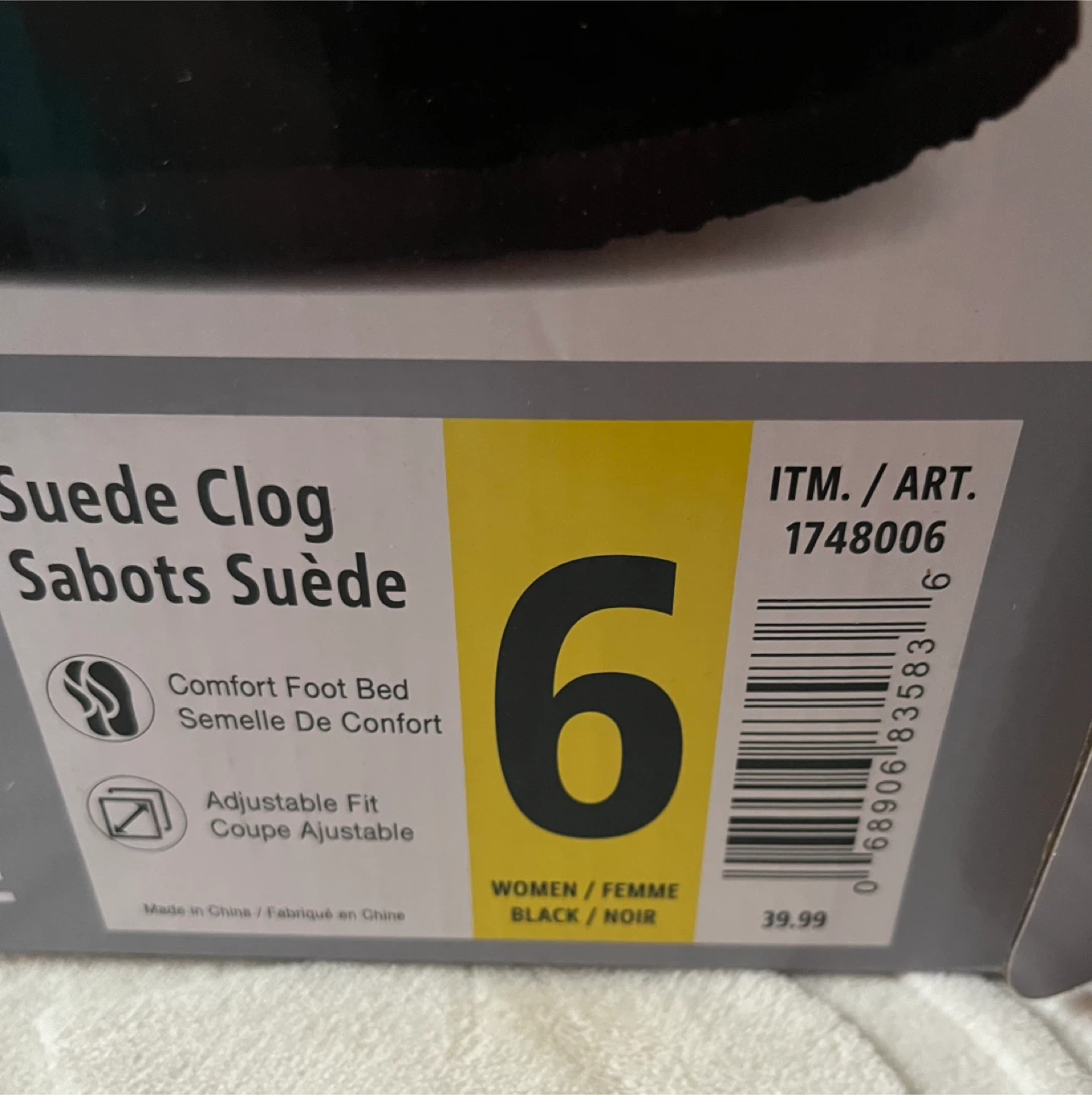 Aquatherm Suede Clog Sabots Suède - Size 6 Women's - photo 2
