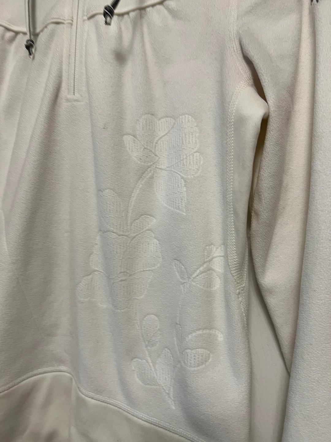 The North Face White Fleece Hoodie XS - photo 2