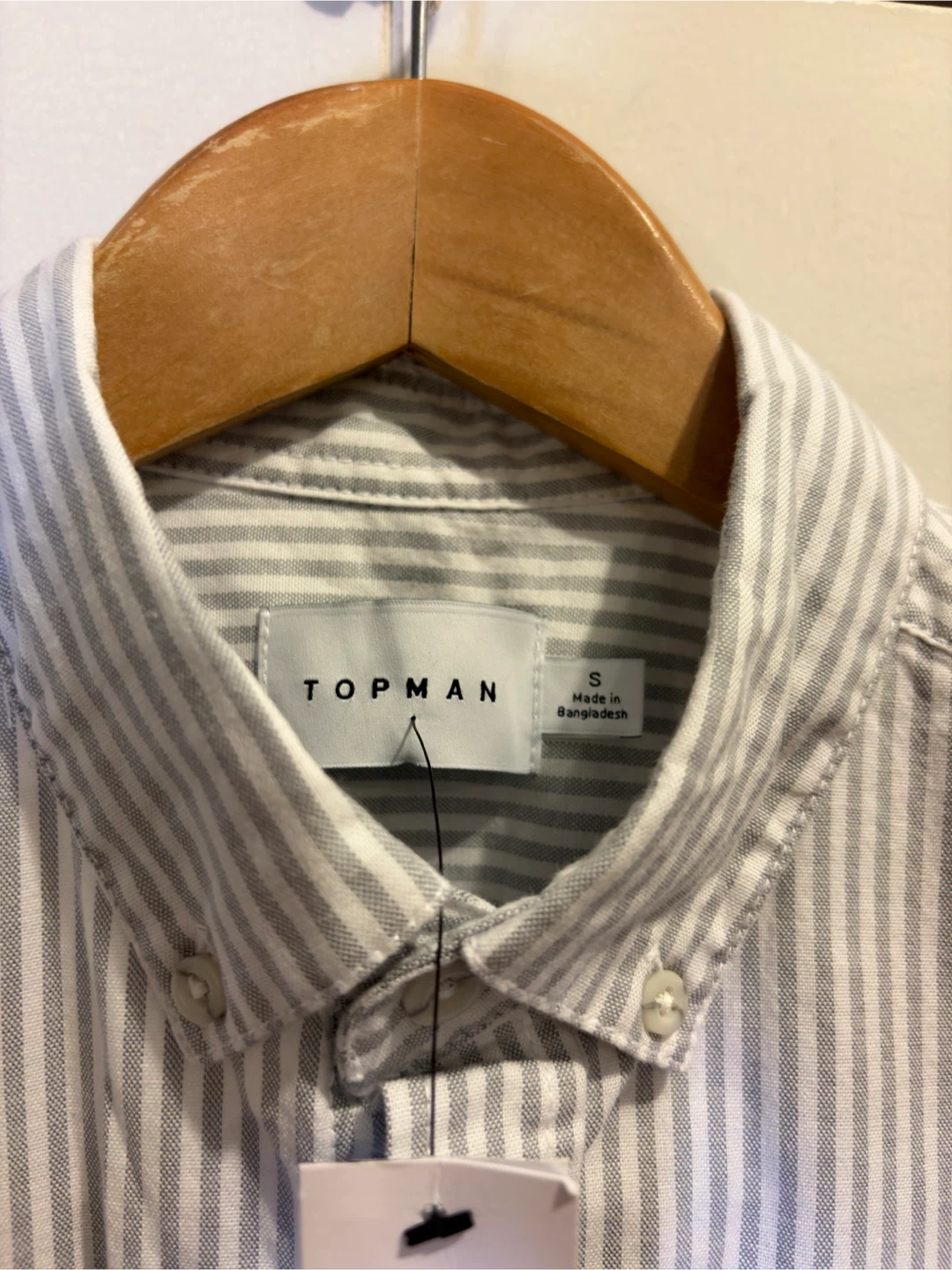 Topman Stretch Washed Oxford Stripe Shirt - photo 2