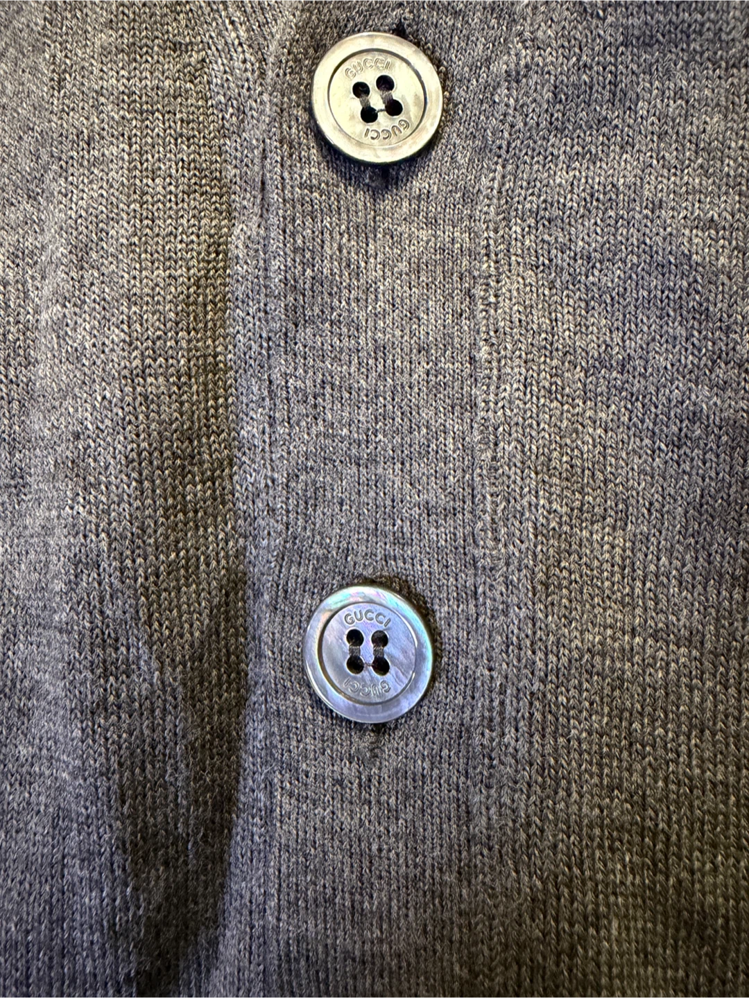 Gucci Classic Grey Cardigan Sweater - photo 3
