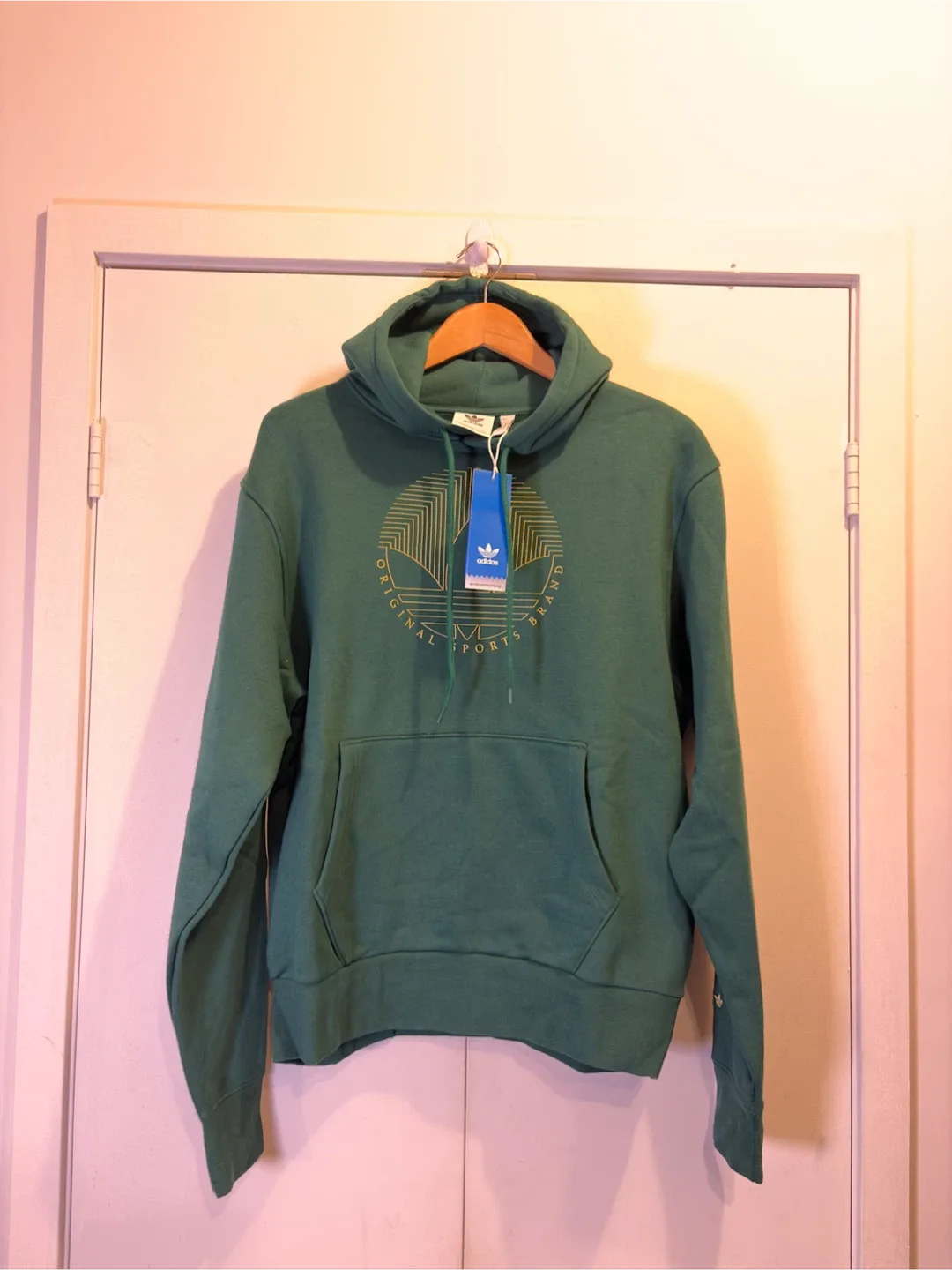 Adidas Originals Green Deco Trefoil Hoodie thumbnail