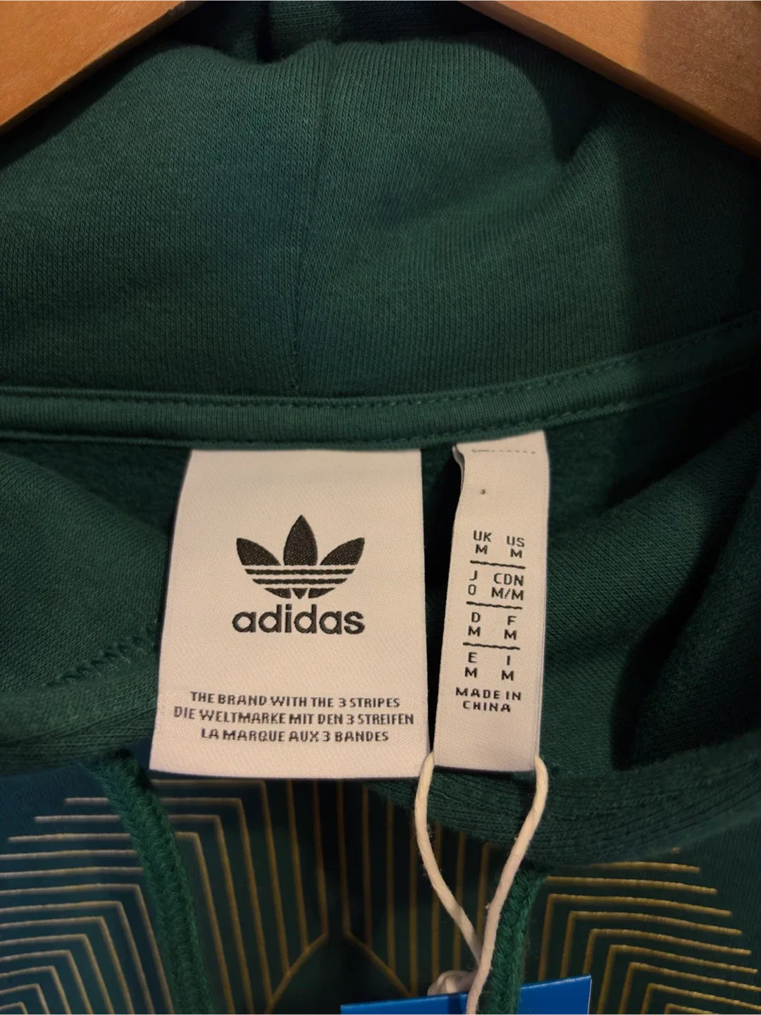 Adidas Originals Green Deco Trefoil Hoodie image indicator(2)