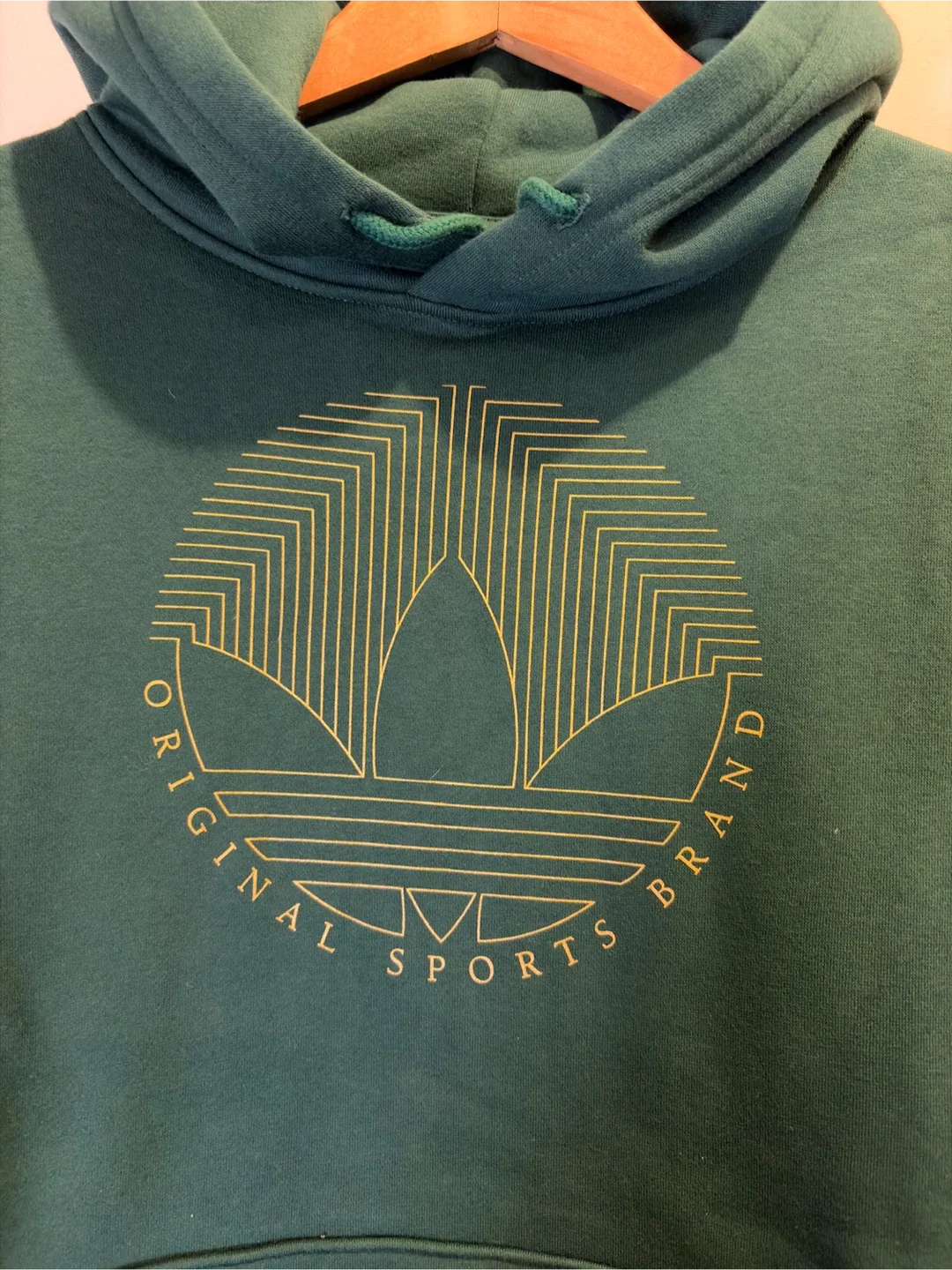 Adidas Originals Green Deco Trefoil Hoodie image indicator(4)