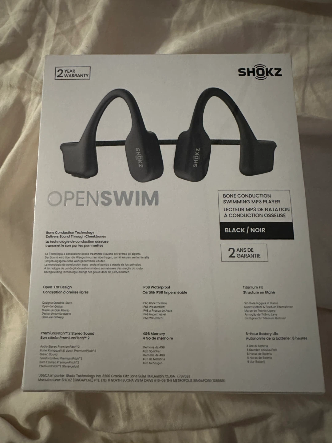 Shokz OpenSwim Bone Conduction Headphones - Black - photo 2