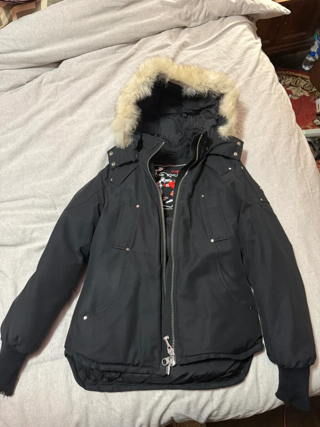 Moose Knuckles Black Winter Jacket