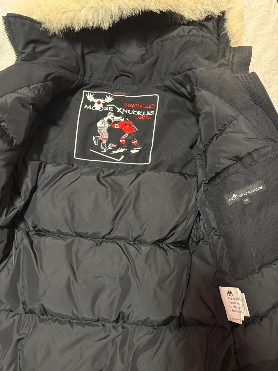 Moose Knuckles Black Winter Jacket image indicator(6)