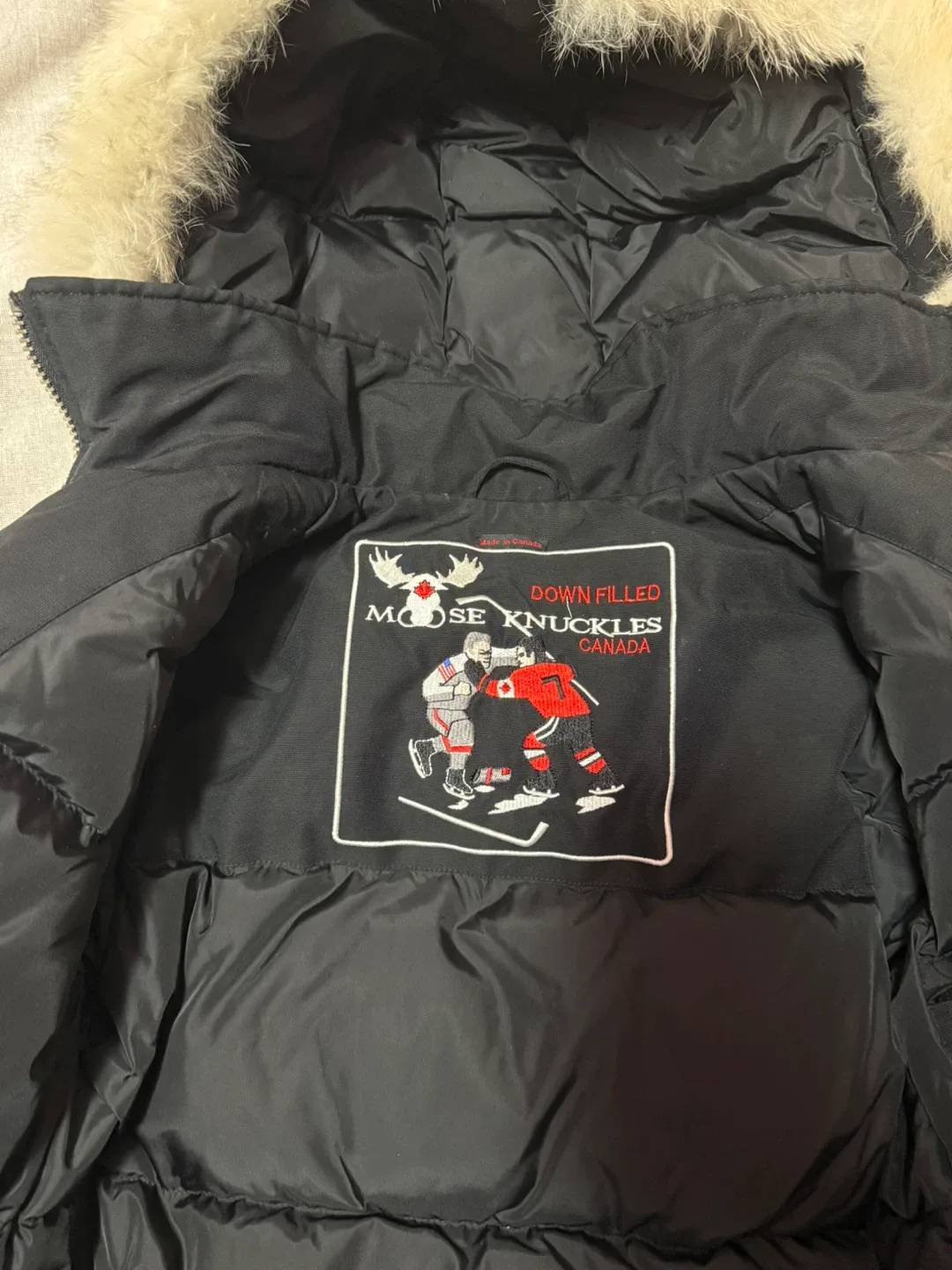 Moose Knuckles Black Winter Jacket image indicator(7)