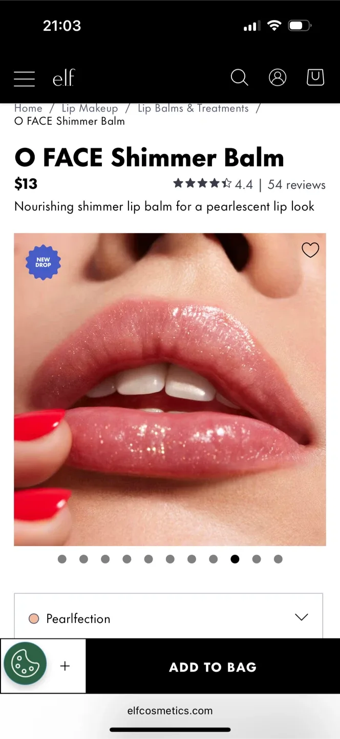 New e.l.f. O FACE Shimmer Balm - Pearlfection image indicator(4)