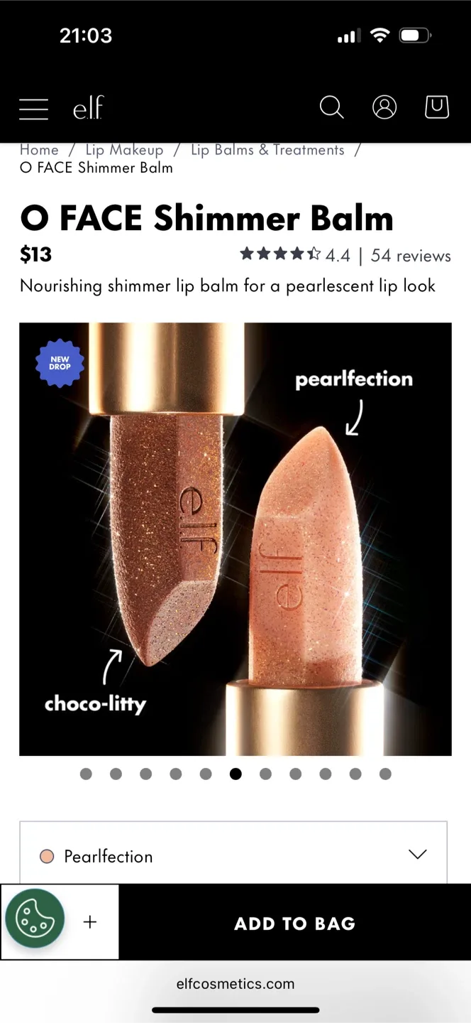 New e.l.f. O FACE Shimmer Balm - Pearlfection image indicator(7)
