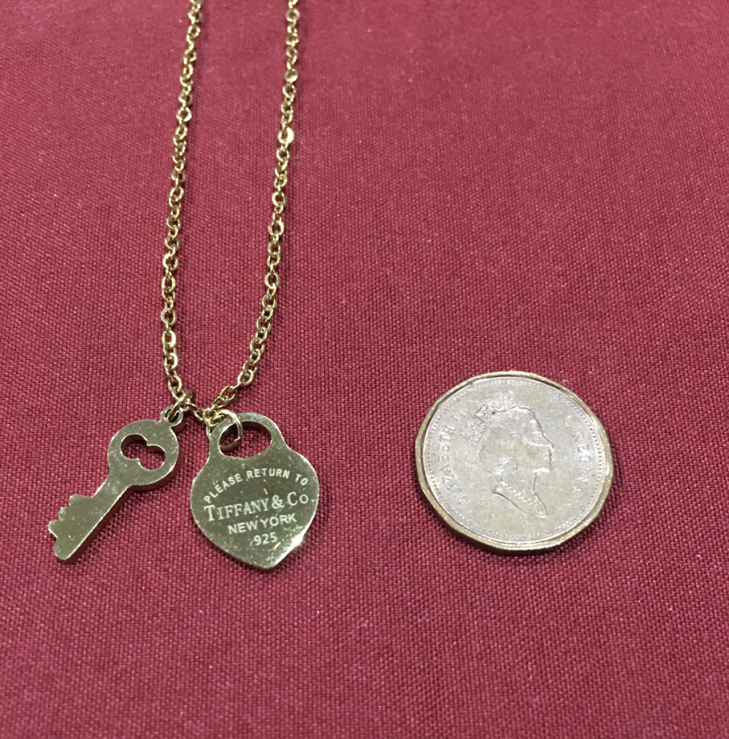 Tiffany & Co. Heart & Key Pendant Necklace - photo 2