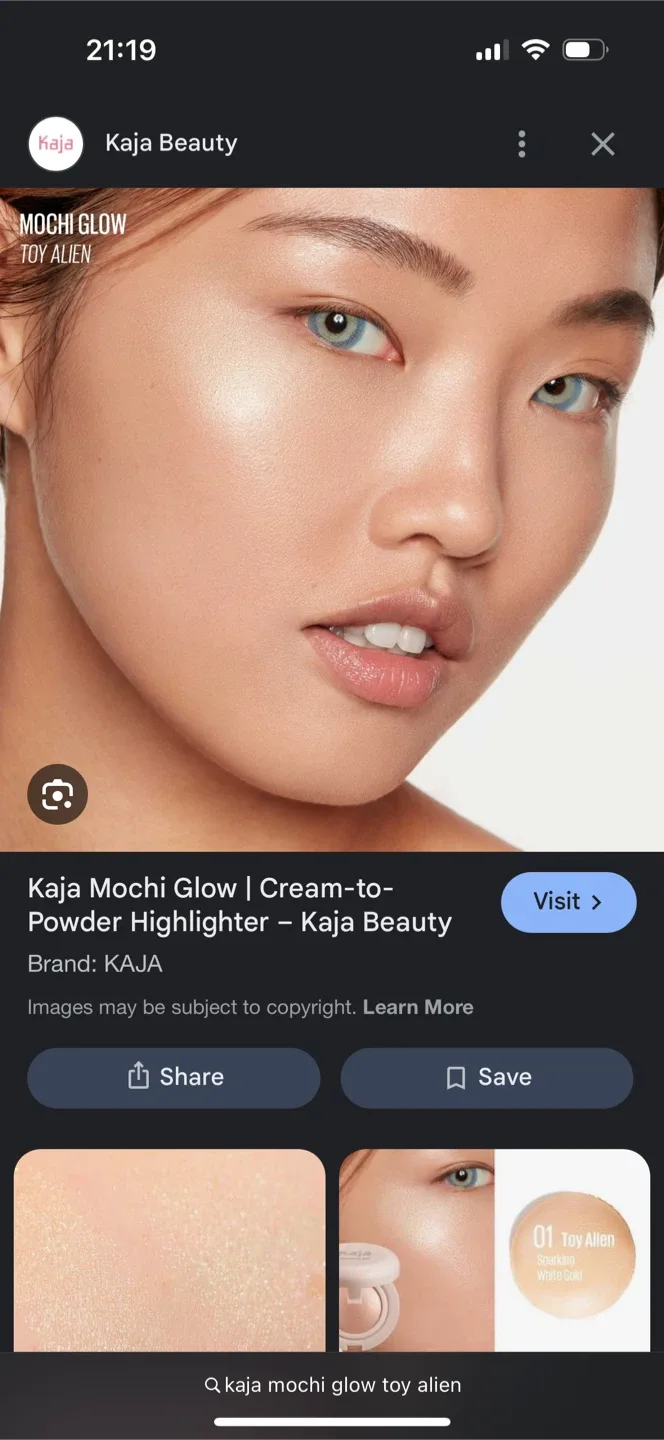 New Kaja Mochi Glow Highlighter - Toy Alien image indicator(6)