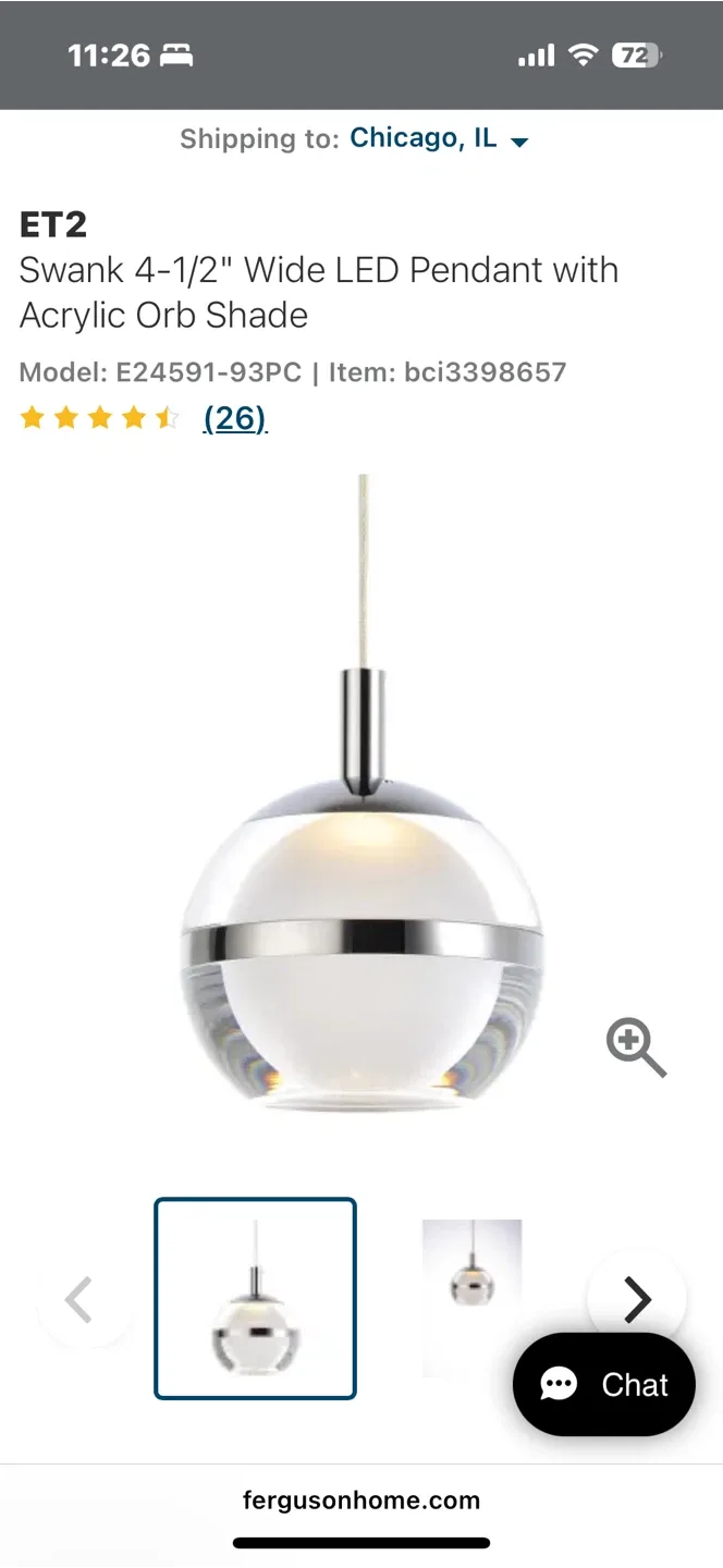 2 new pendant light fixtures thumbnail