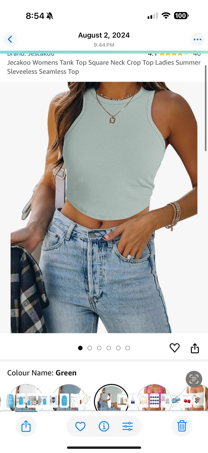 Jecakoo Green Tank Top - sealed