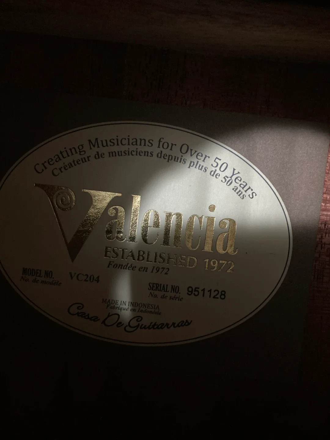 Valencia VC204 Classical Guitar image indicator(3)