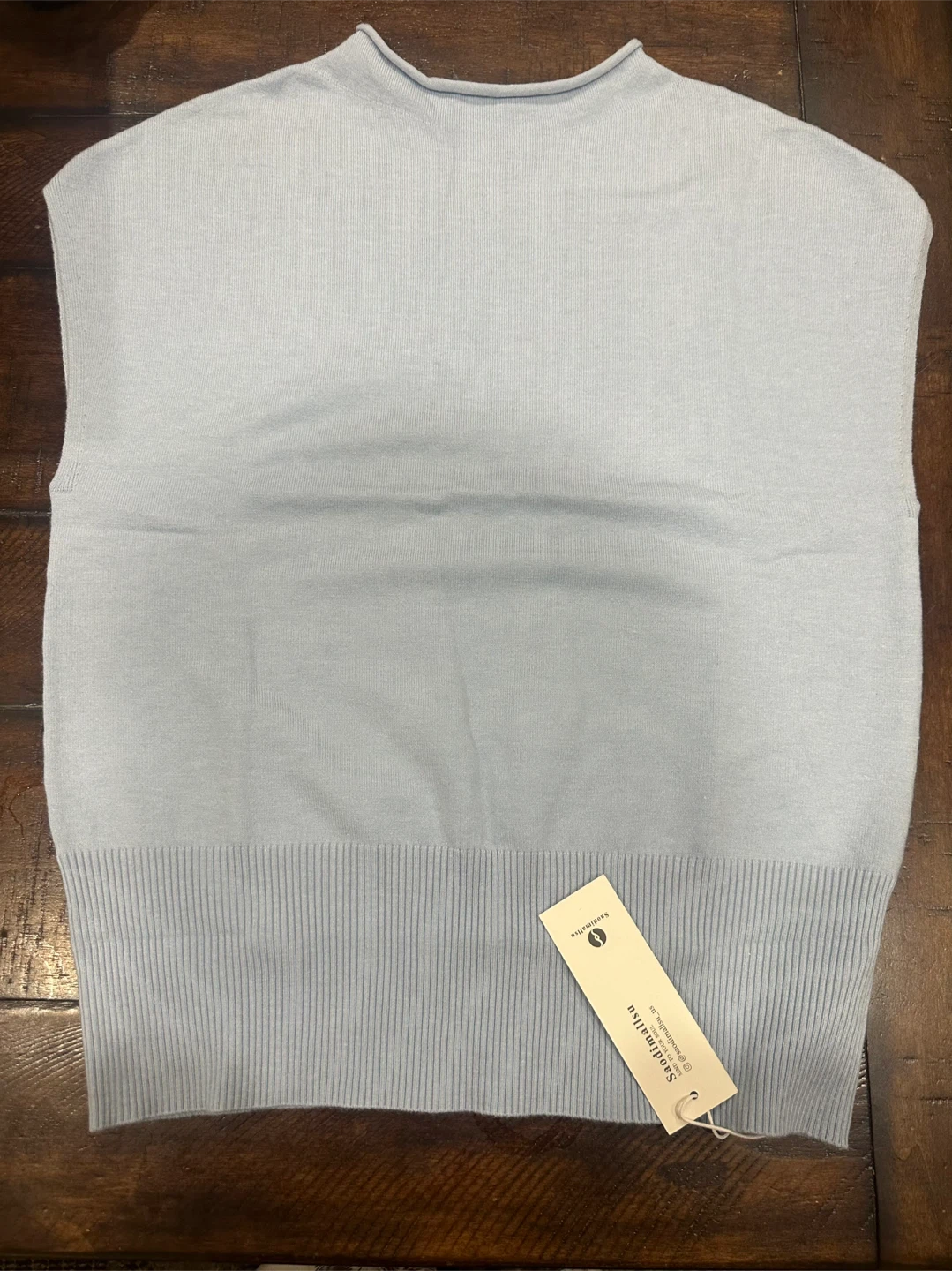 Saodimallsu Sky Blue Knit Vest - Size M