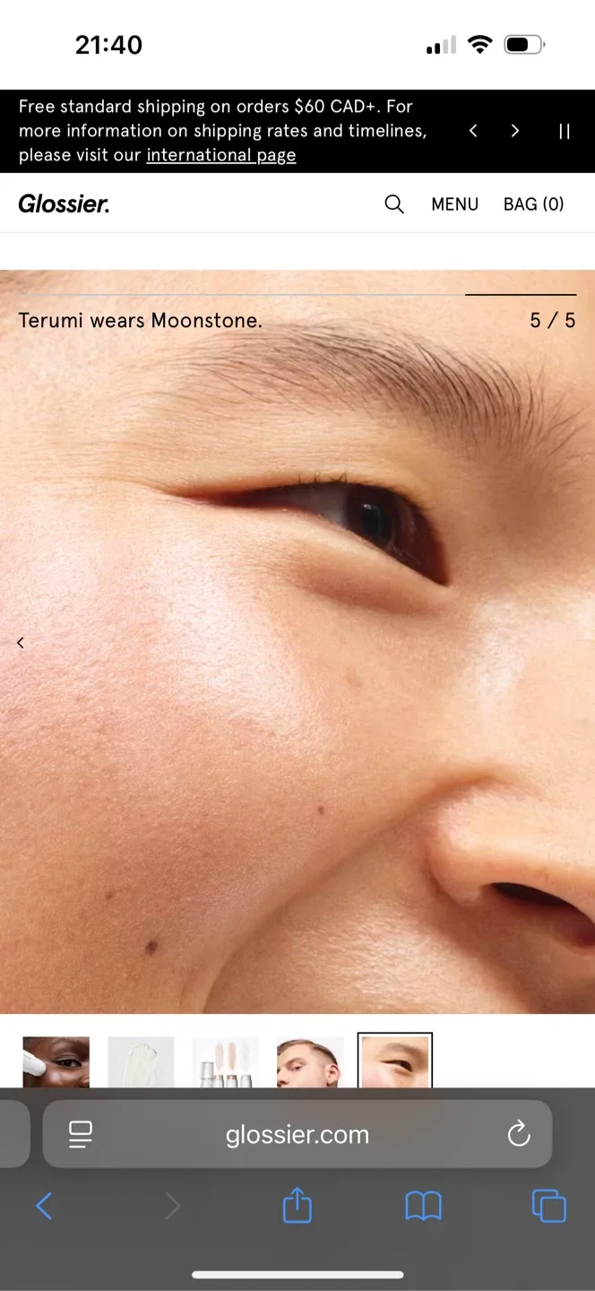 New Glossier Haloscope Dew Effect Highlighter - Moonstone image indicator(7)