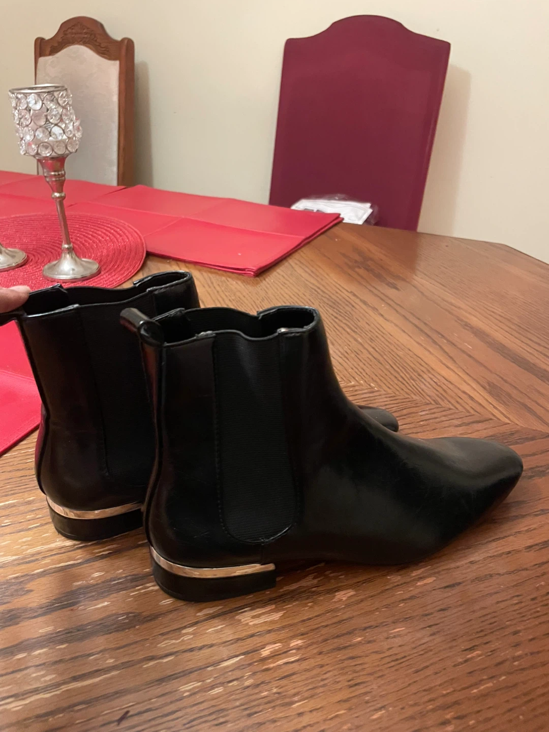 Zara Basic Collection Black Ankle Boots - Size 38 - photo 2