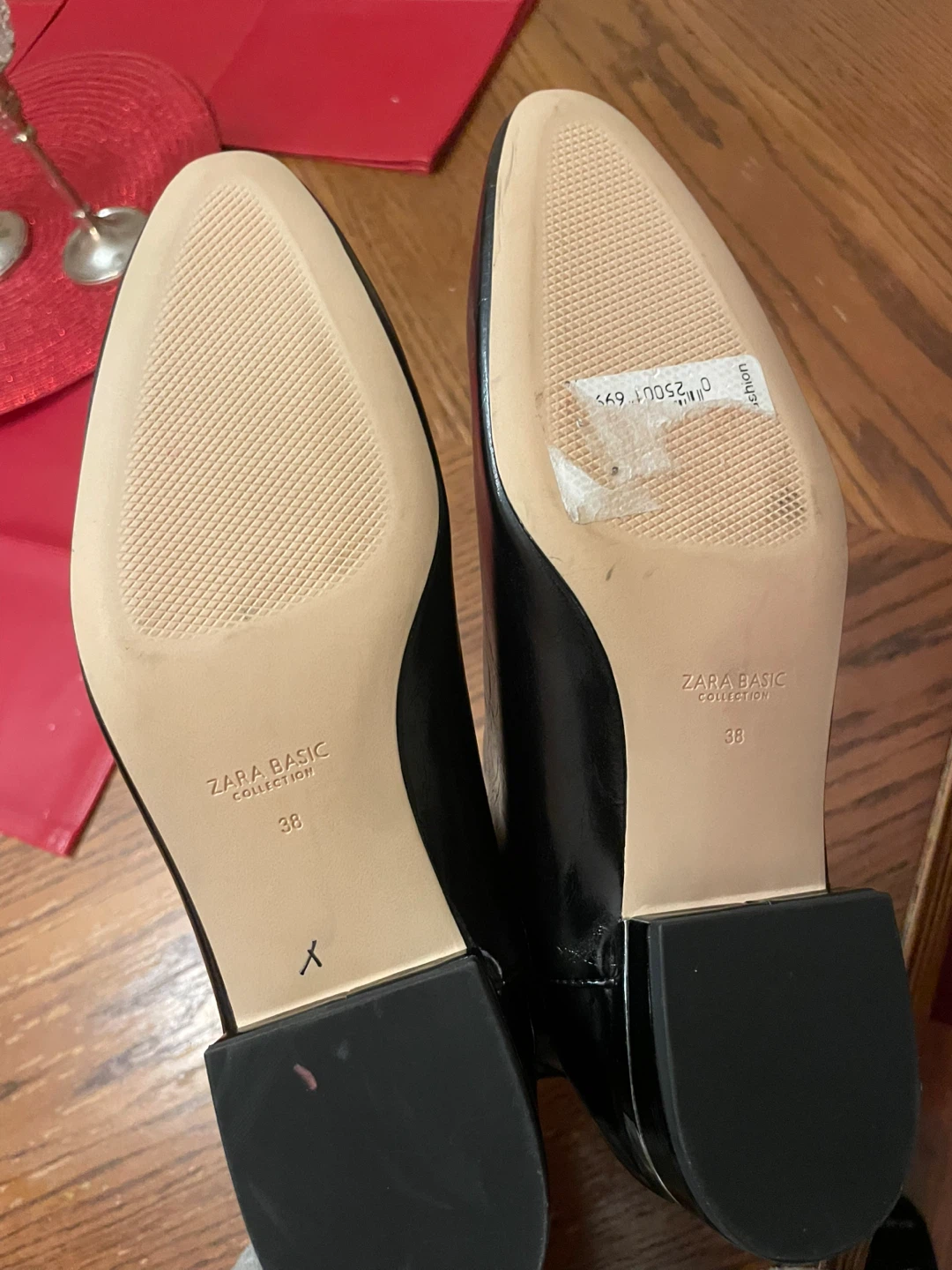 Zara Basic Collection Black Ankle Boots - Size 38 - photo 3