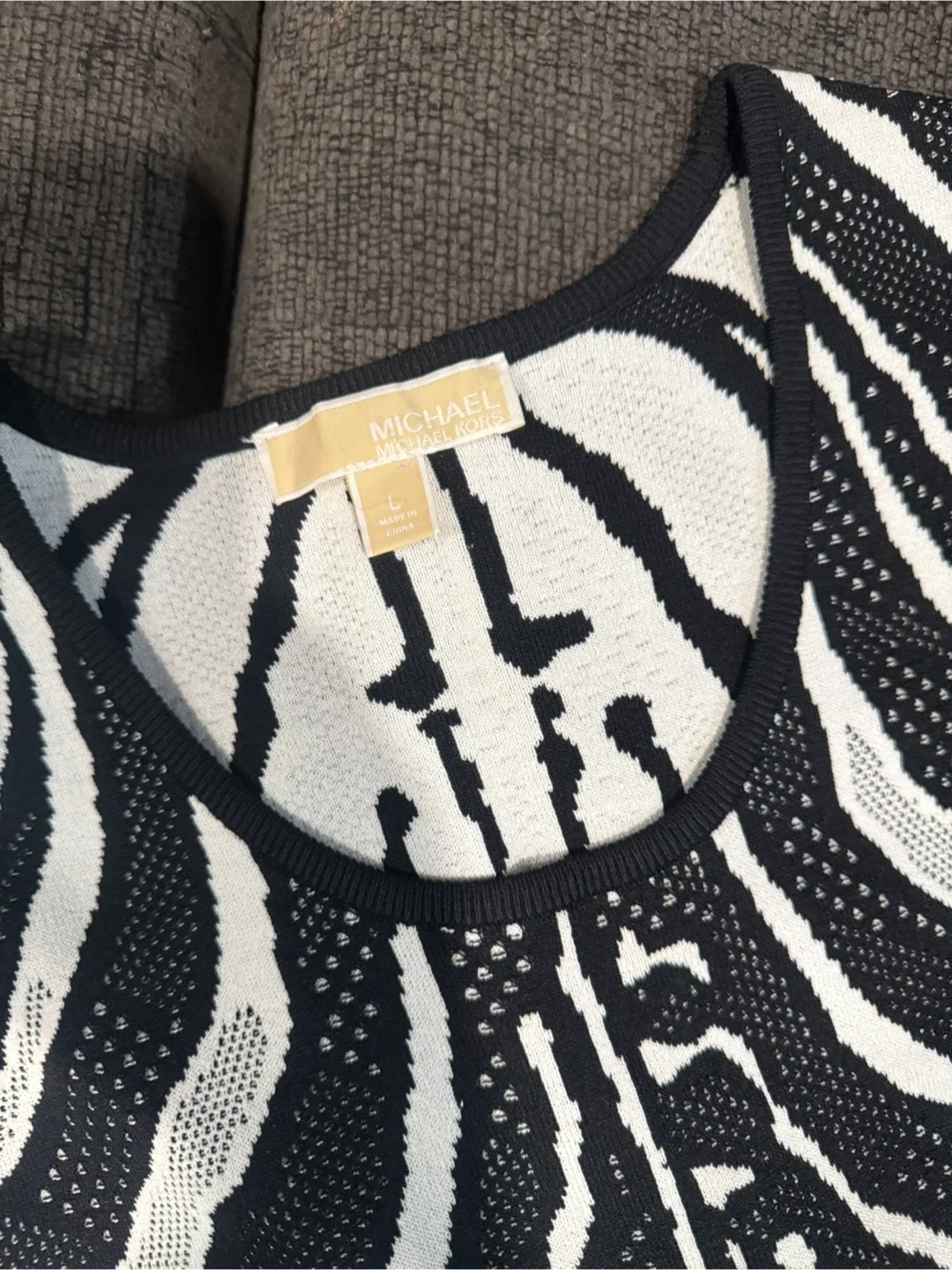 Michael Kors Zebra Print Dress - Size L image indicator(2)