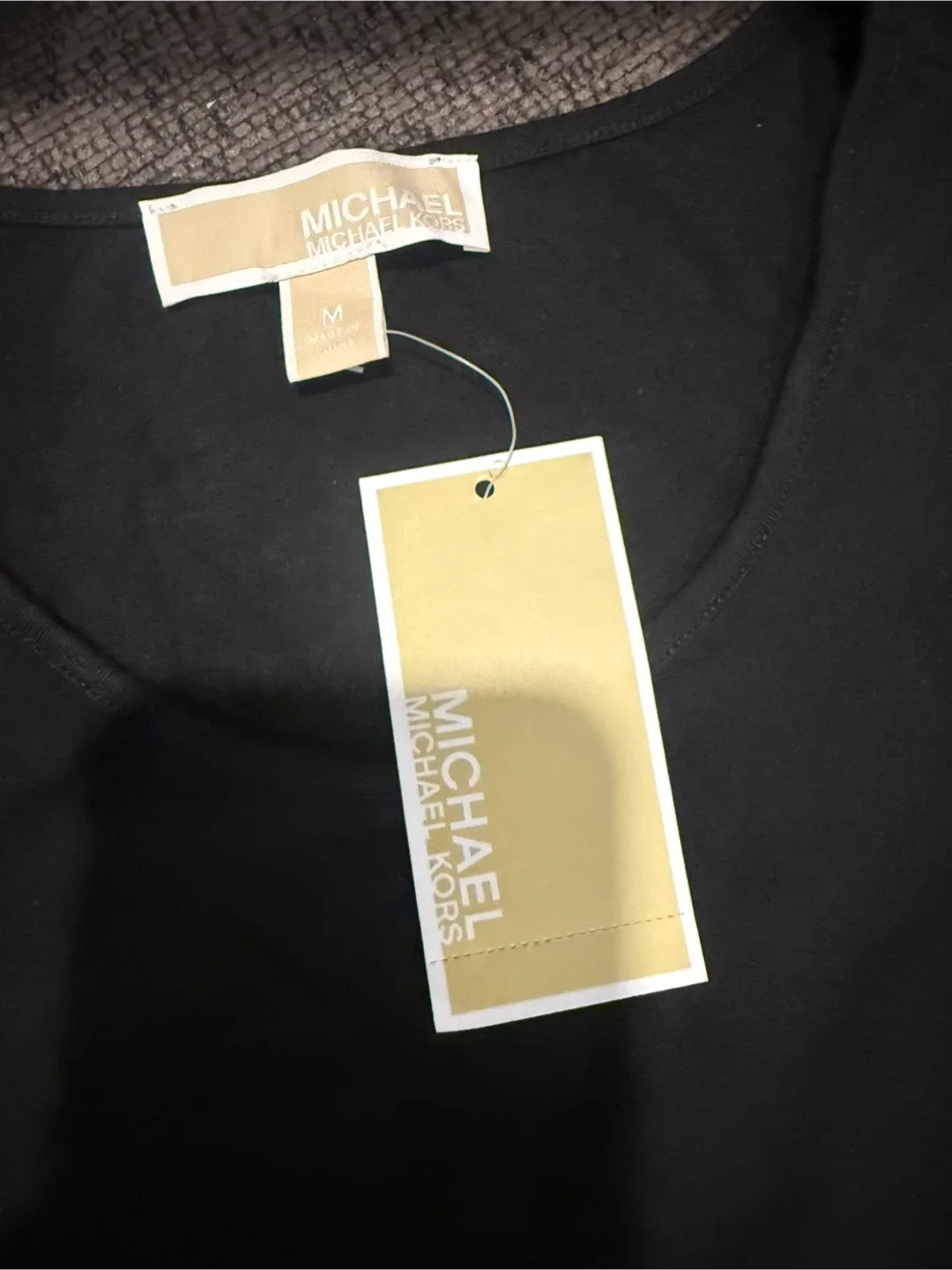 Michael Michael Kors Black Fringe Tank Top - Size M image indicator(2)