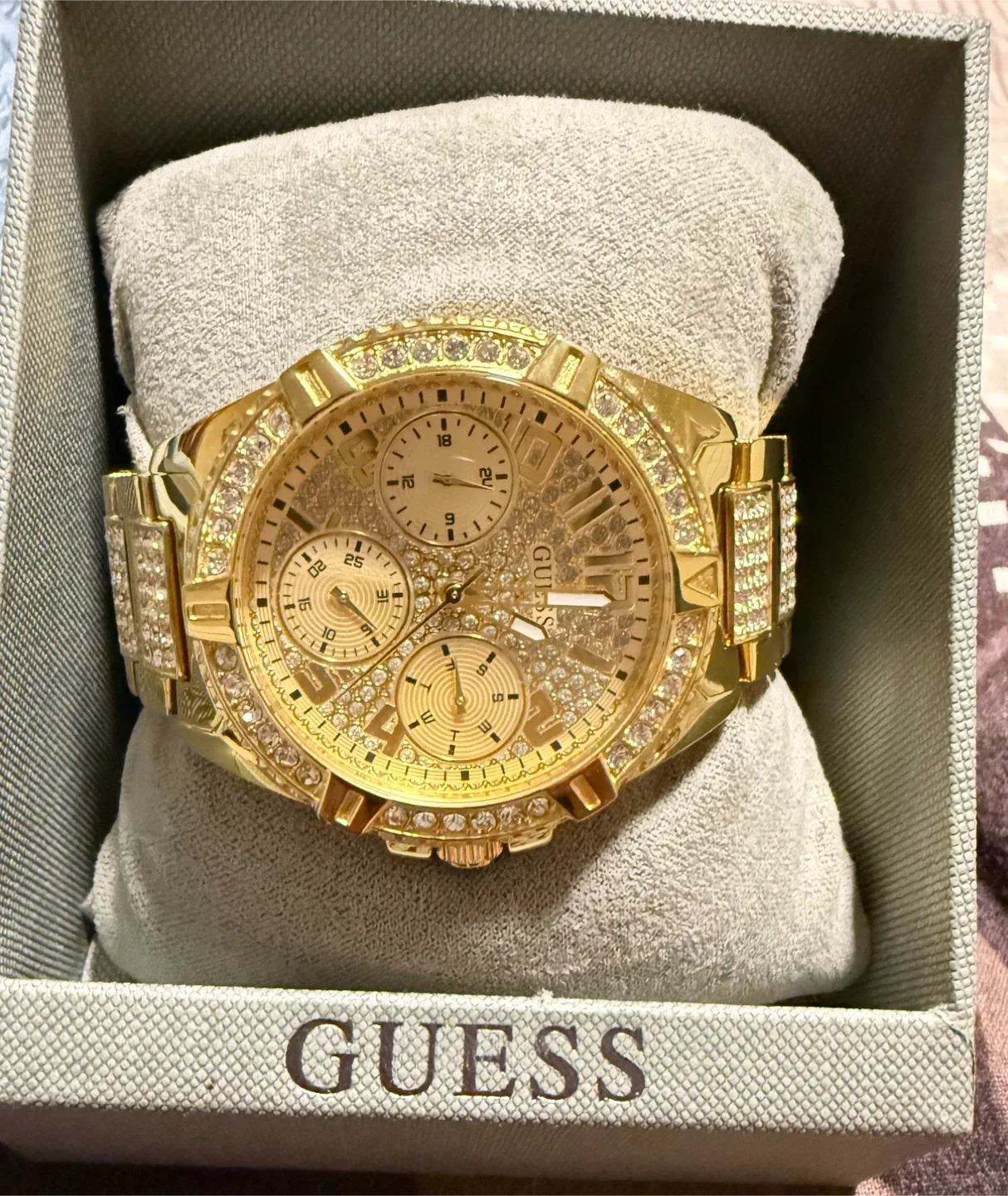 Guess Gold Watch with Diamonds image indicator(2)