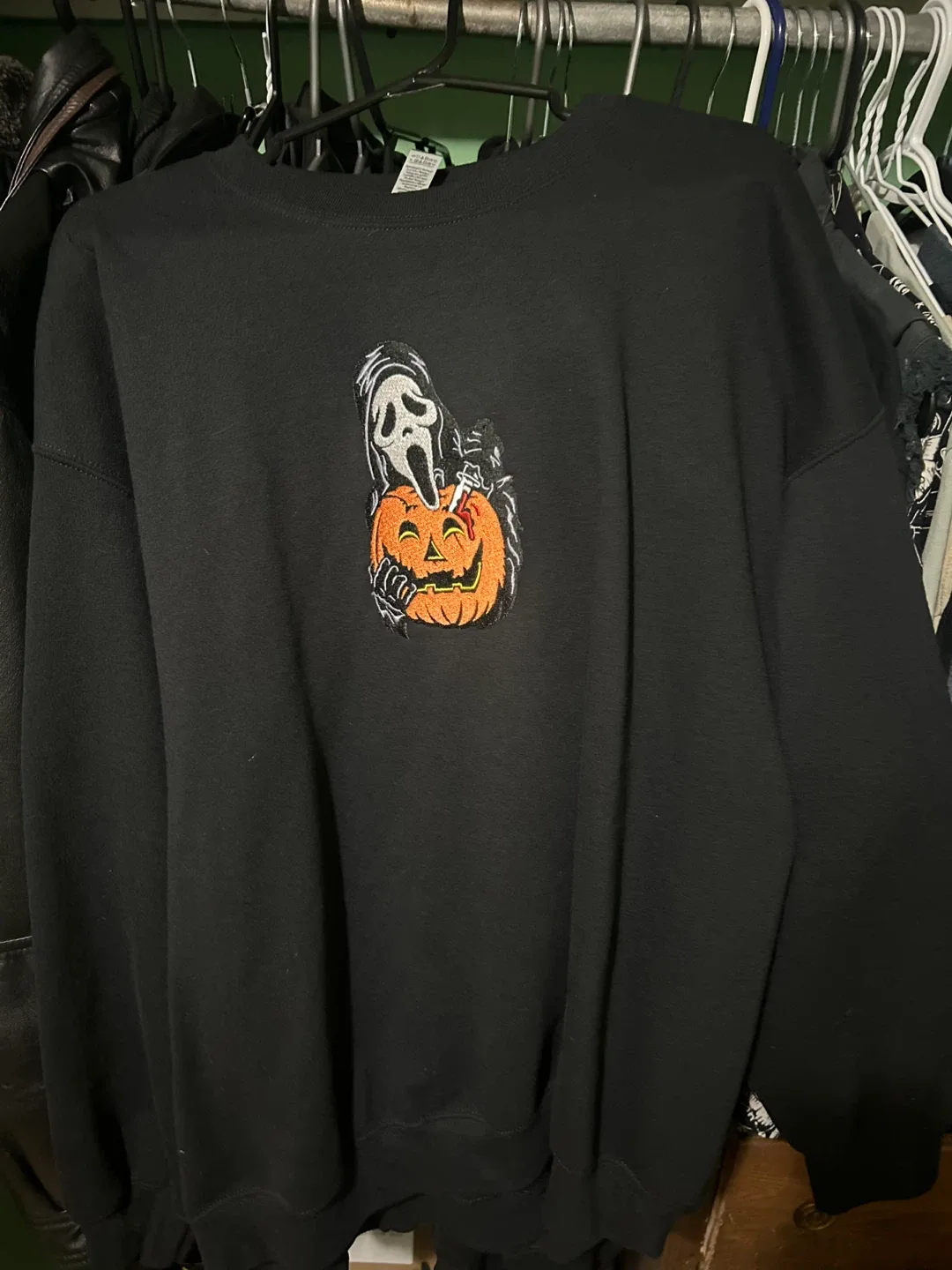 Ghost Face embroidered crew neck image indicator(3)