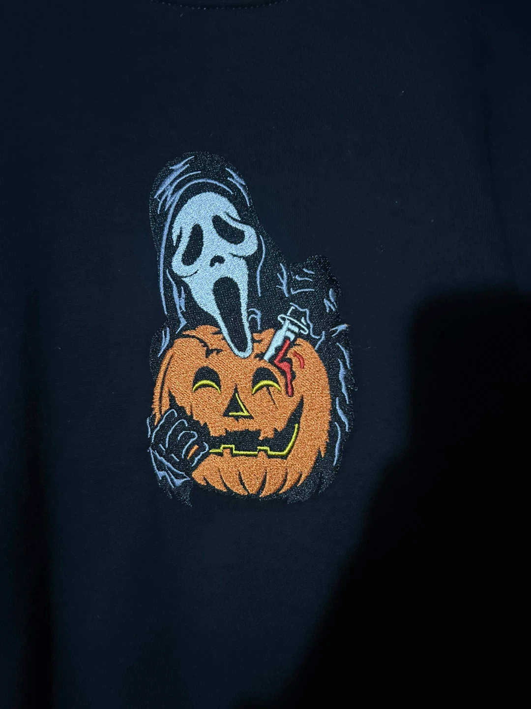 Ghost Face embroidered crew neck - photo 4