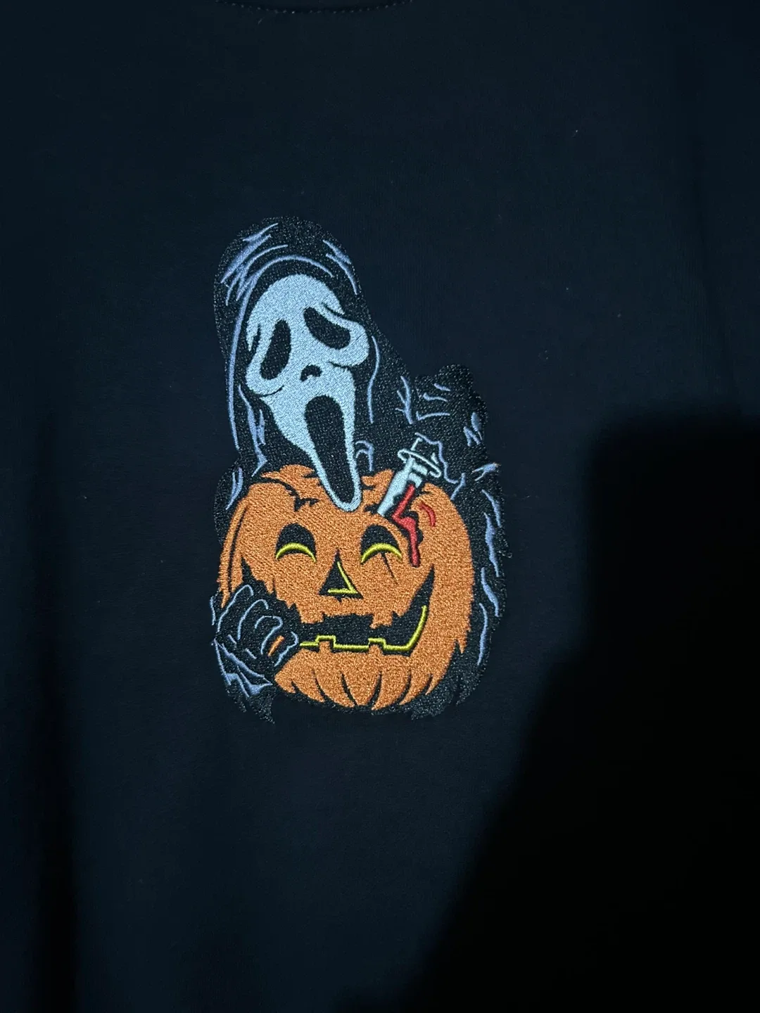Ghost Face embroidered crew neck image indicator(4)