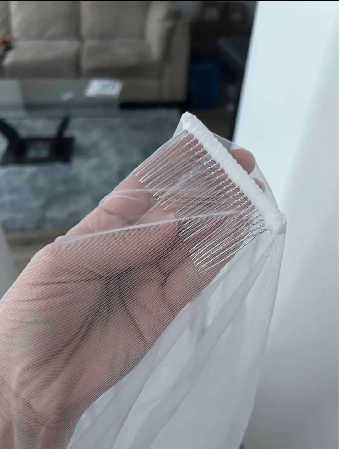 Wedding Veil with blusher image indicator(4)