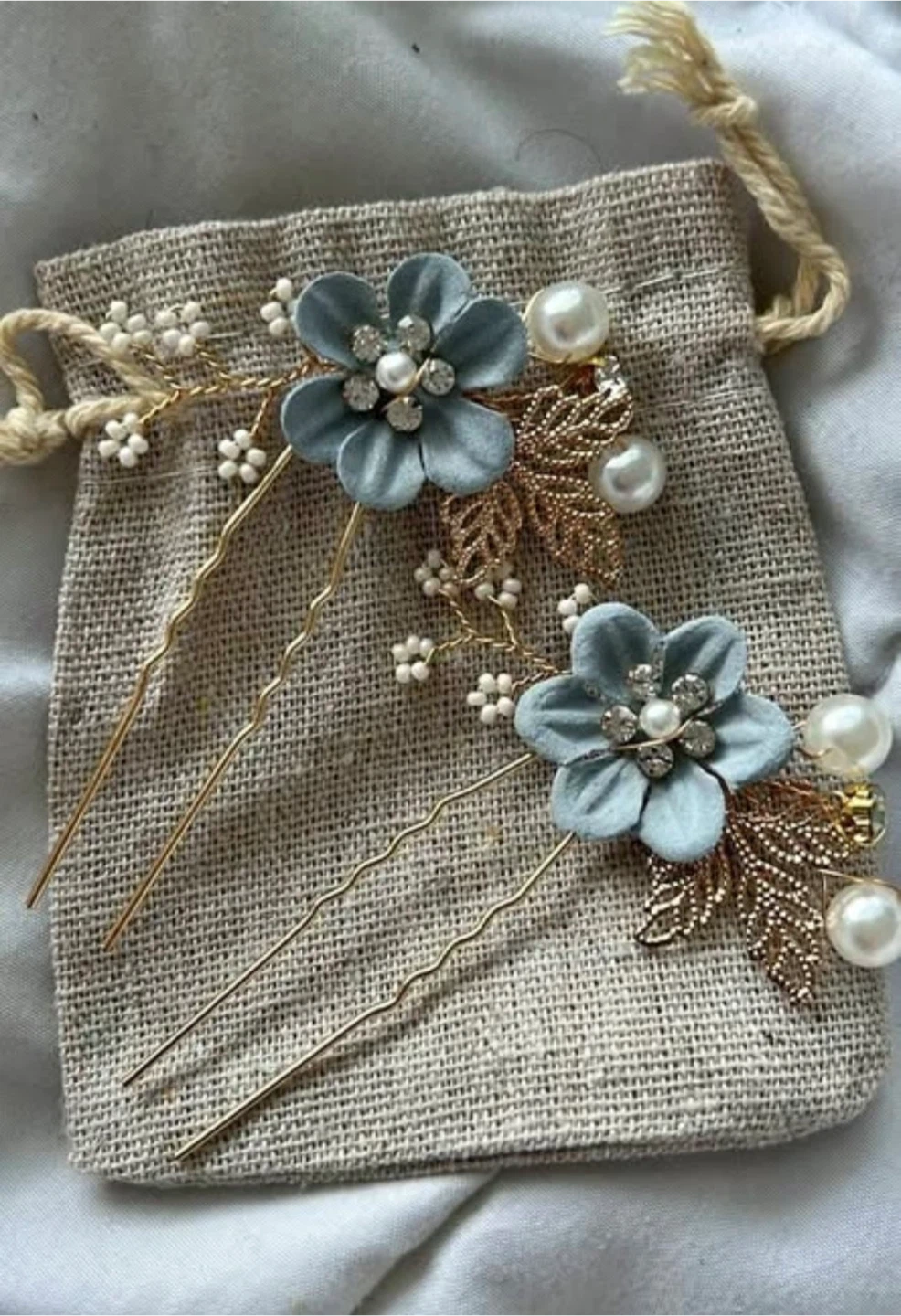 Floral Hair Pins - Set of 2 - photo 3