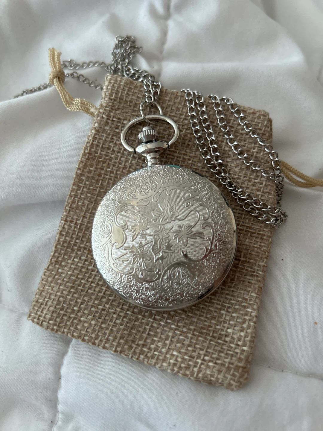 "The Greatest Dad" quartz Pocket Watch with Chain - photo 4