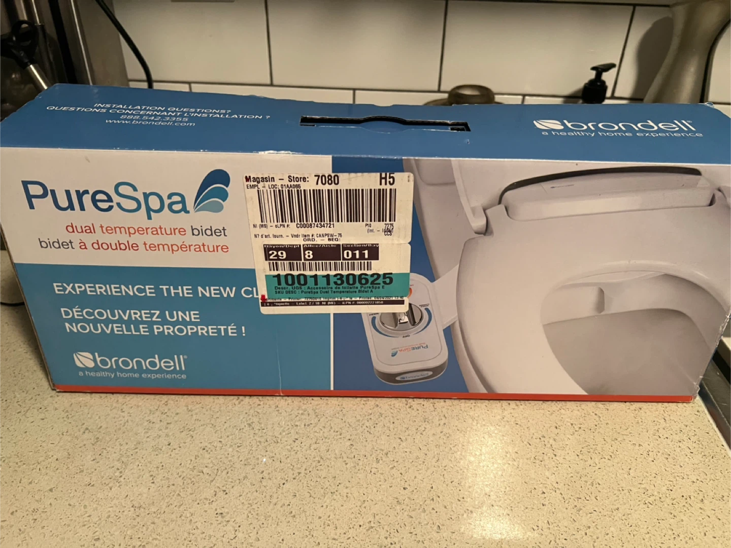 Brondell PureSpa Dual Temperature Bidet - New in Box!