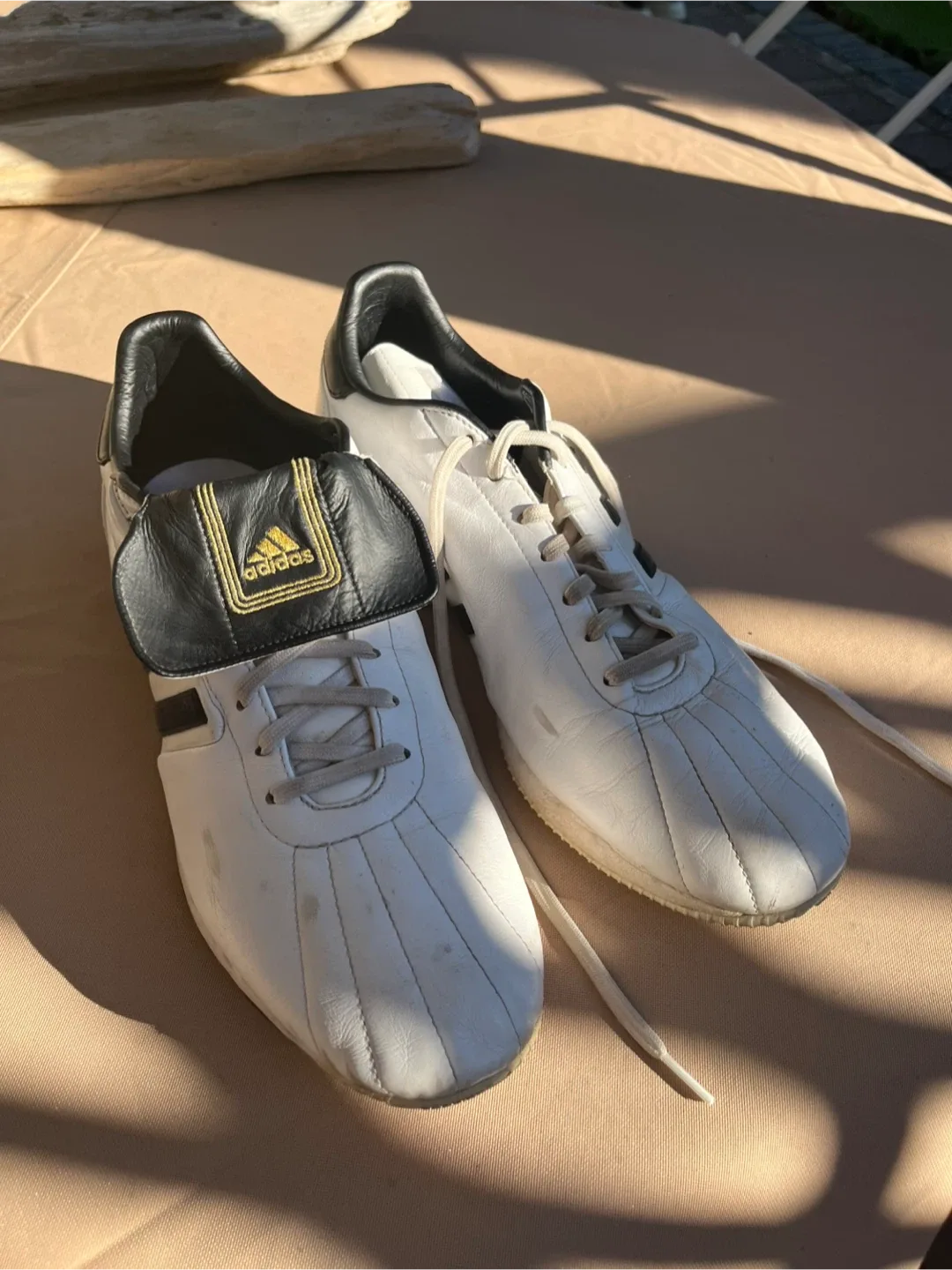 Adidas vintage leather shoes size 12 image indicator(3)