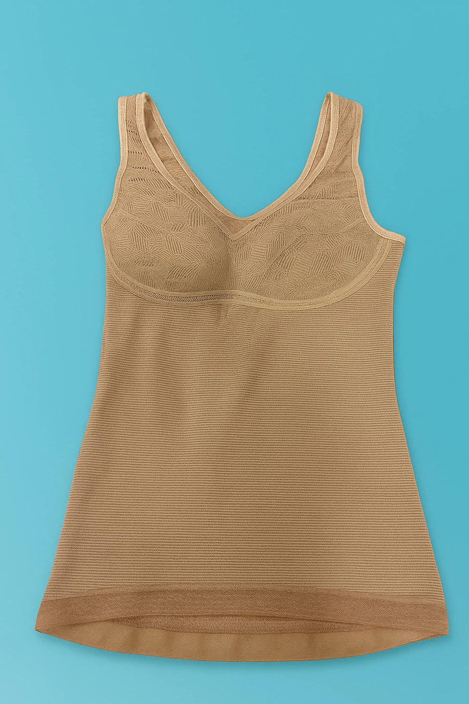 A beige lace lingerie top