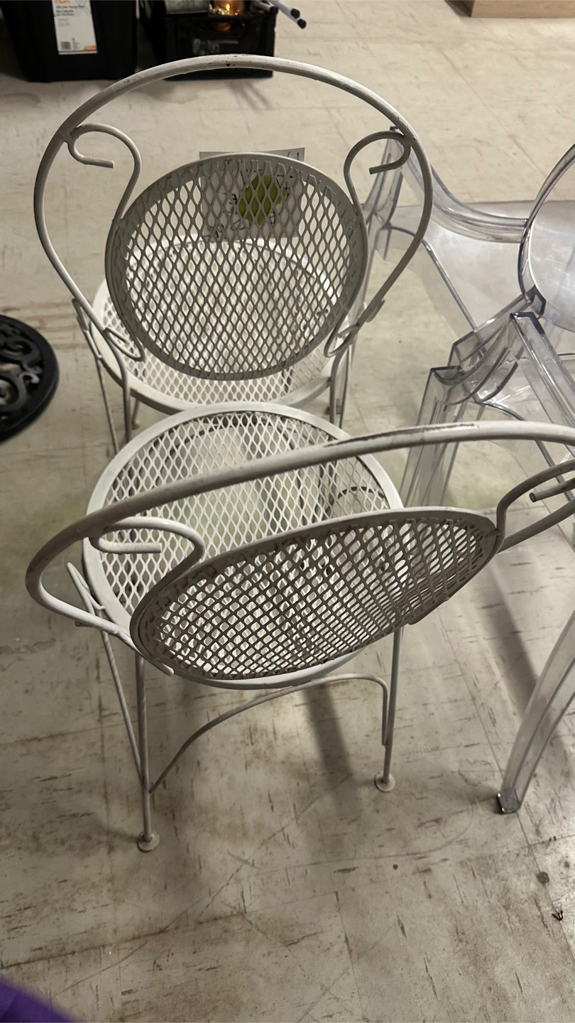 Vintage Wrought Iron Chairs - Set of 2 - photo 5