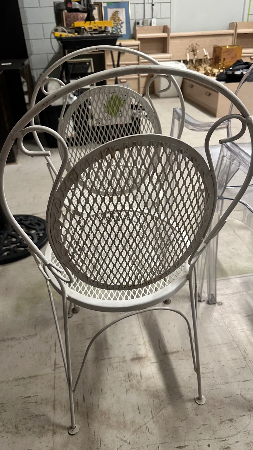 Vintage Wrought Iron Chairs - Set of 2 - photo 4