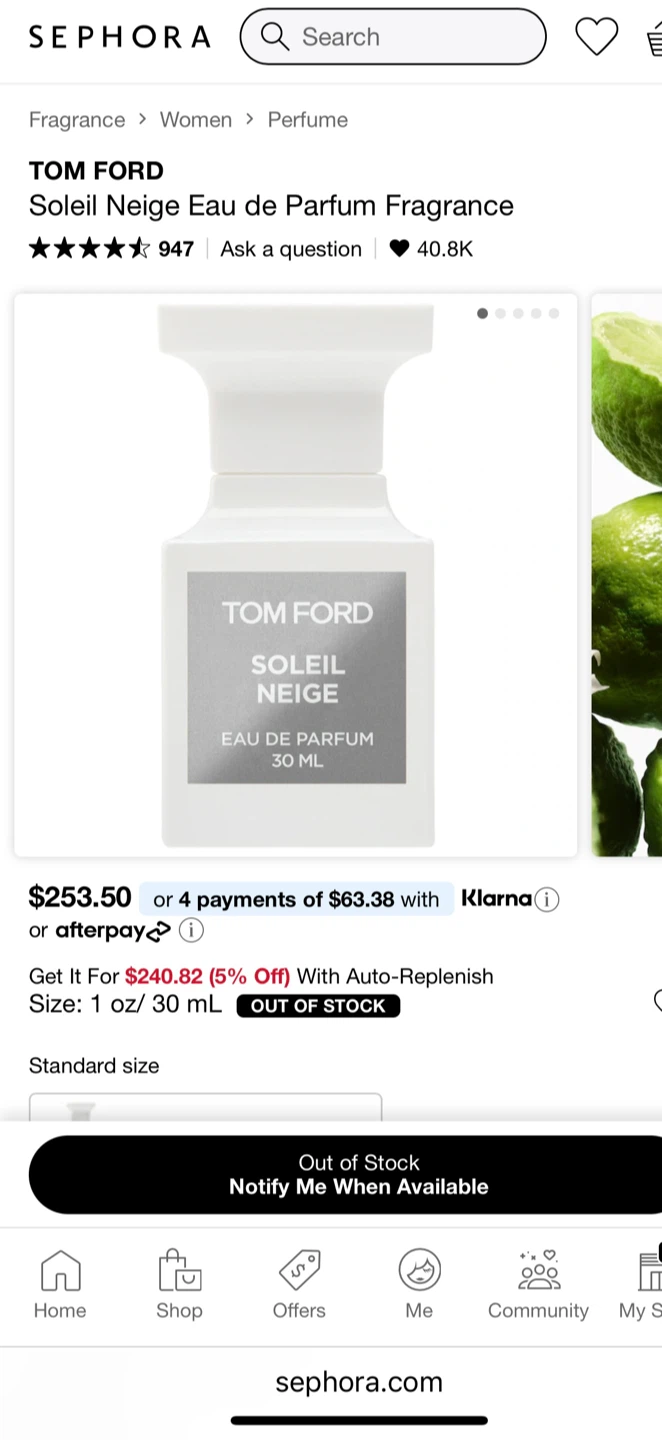 Tom Ford Soleil Neige Eau de Parfum 30mL - photo 2