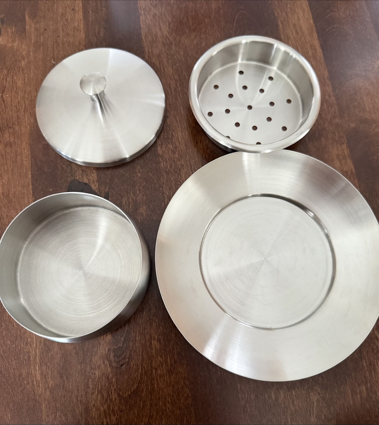 Stainless Steel Butter Dish with Lid - photo 2