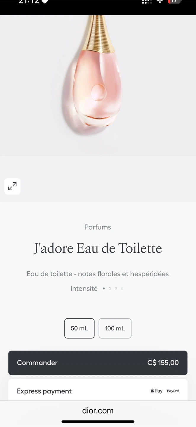Dior J'adore Eau de Toilette 50mL - photo 2