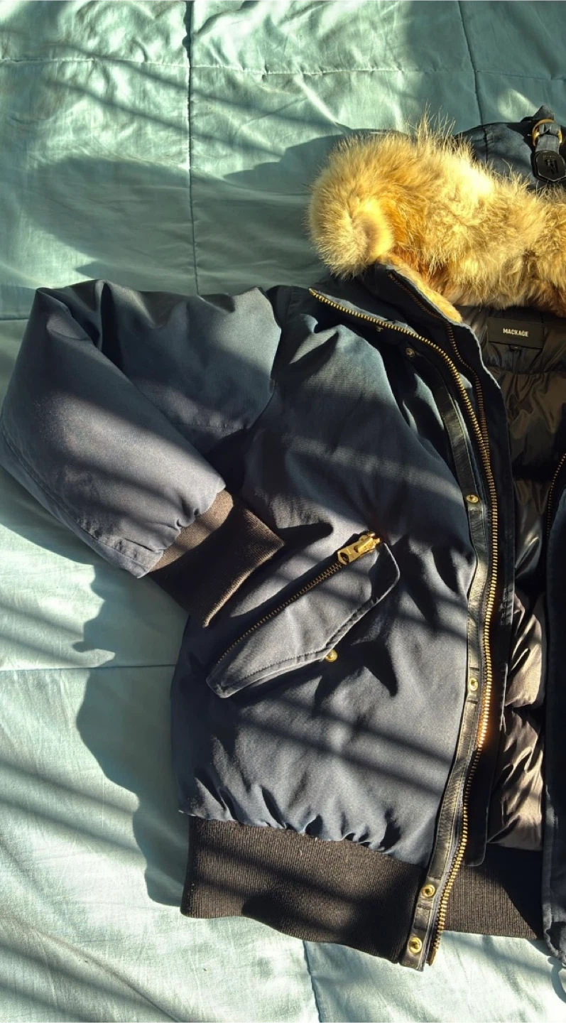 Mackage Down Winter Jacket rabbit, coyote Fur Hood - photo 4