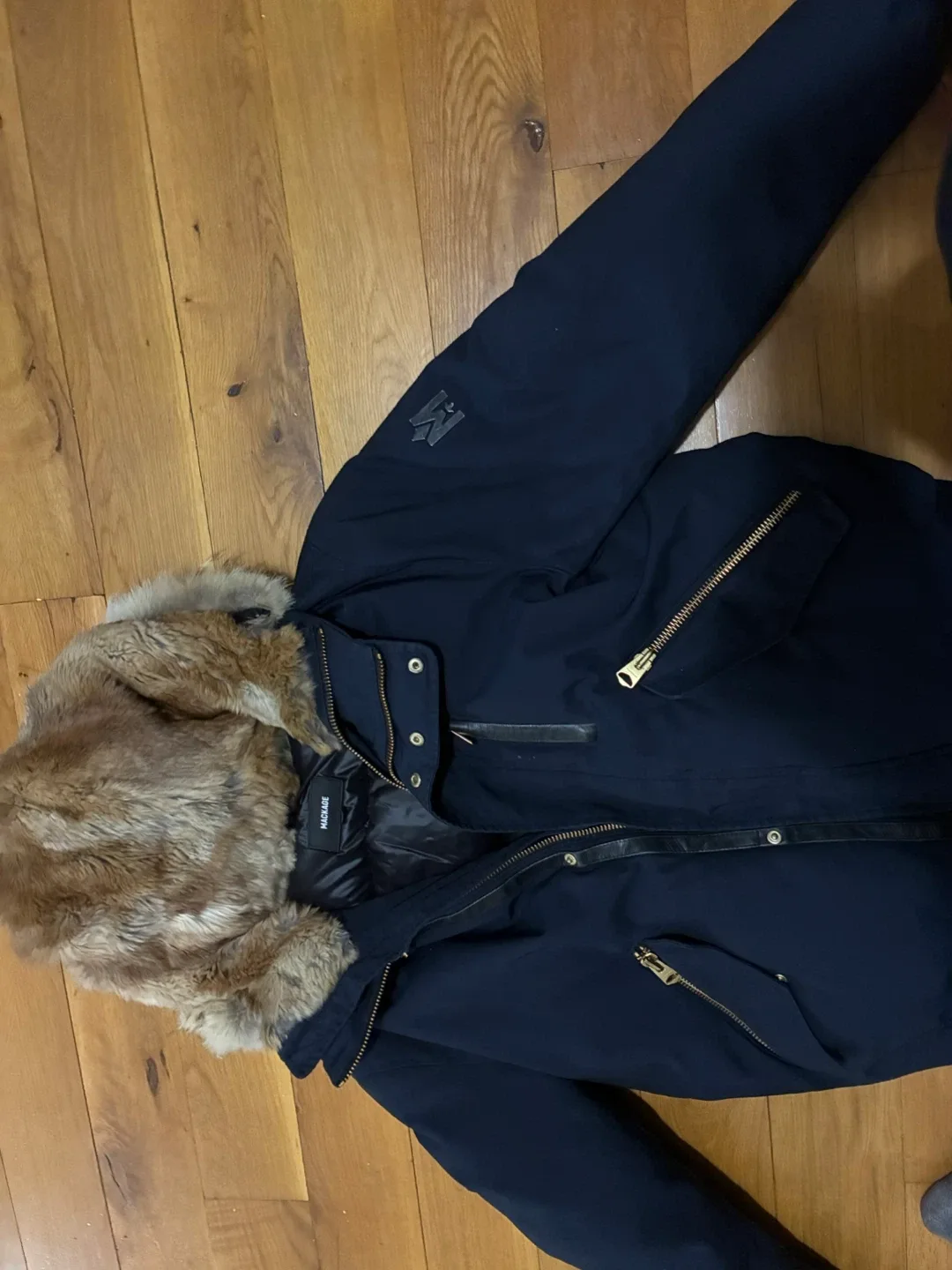 Mackage Down Winter Jacket with Fur Hood image indicator(9)