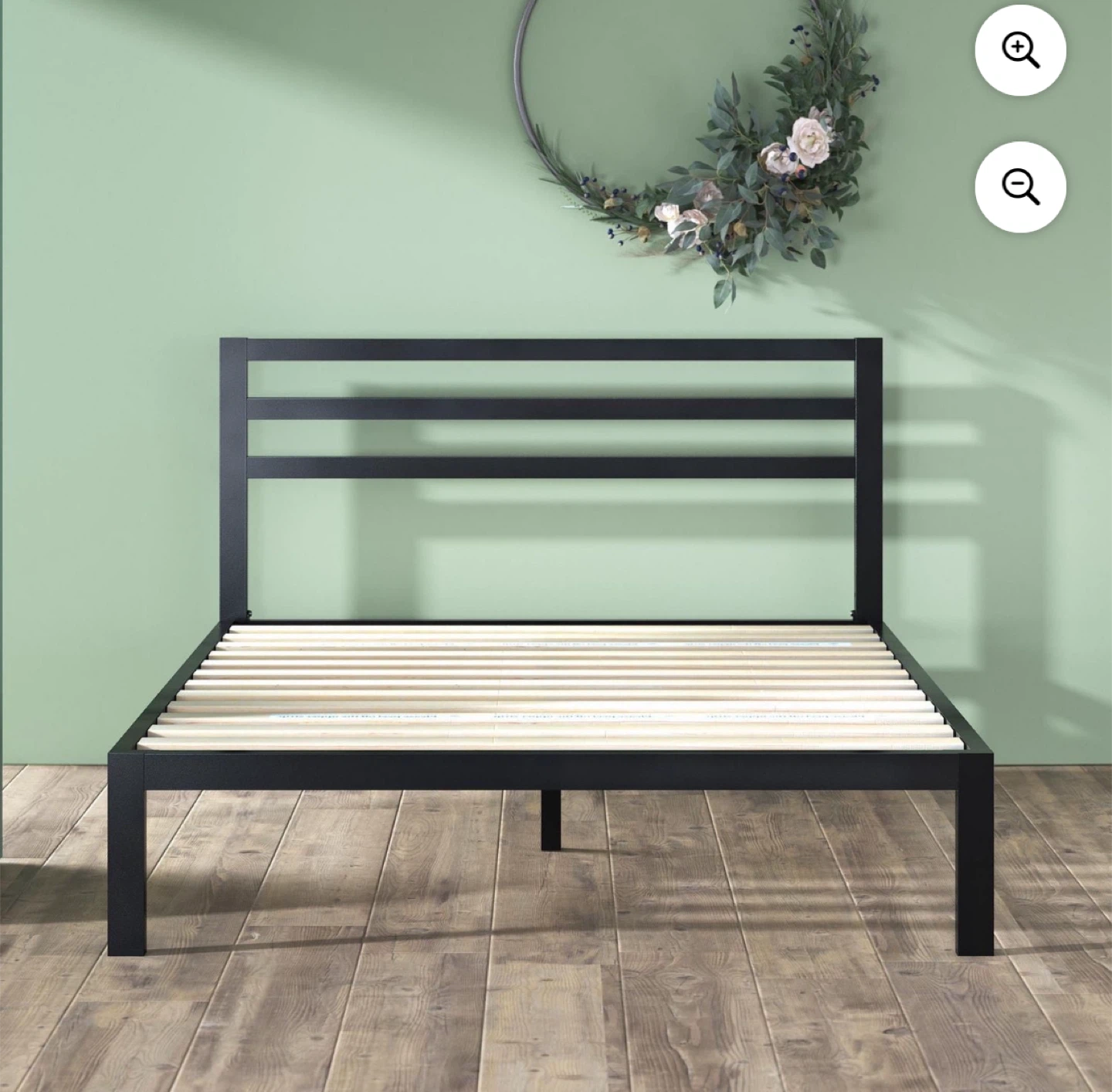Metal Platform Bed Frame with Headboard - photo 3