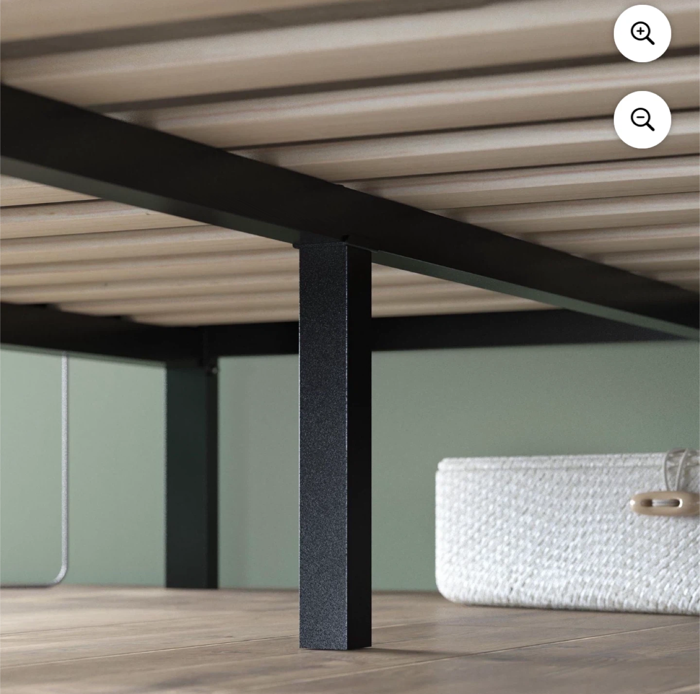 Metal Platform Bed Frame with Headboard - photo 4