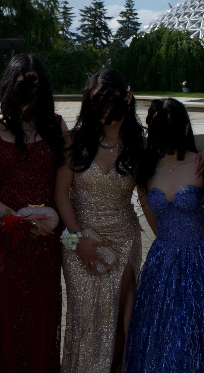 Gold Sequence Prom Dress - TBG image indicator(3)