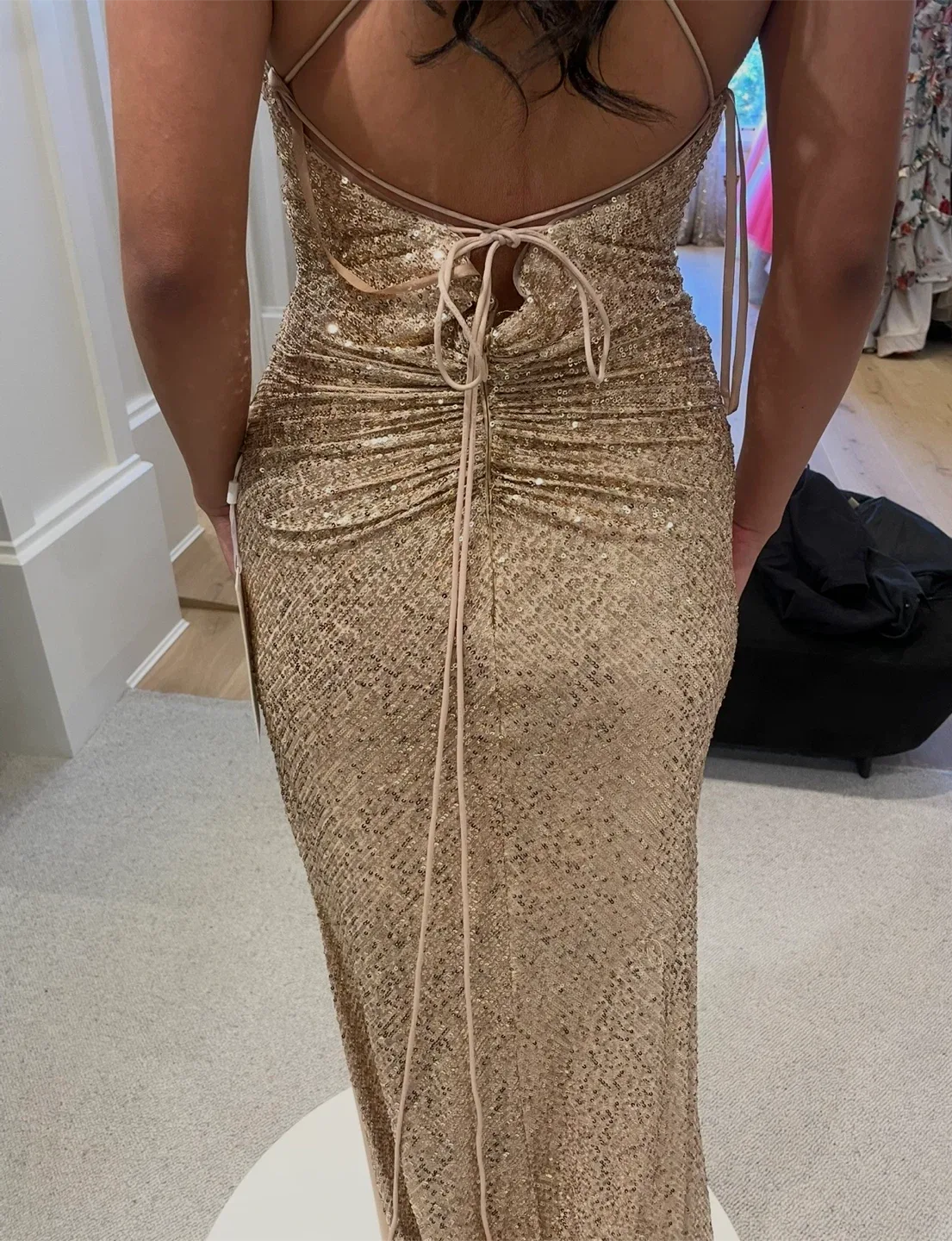 Gold Sequence Prom Dress - TBG image indicator(2)