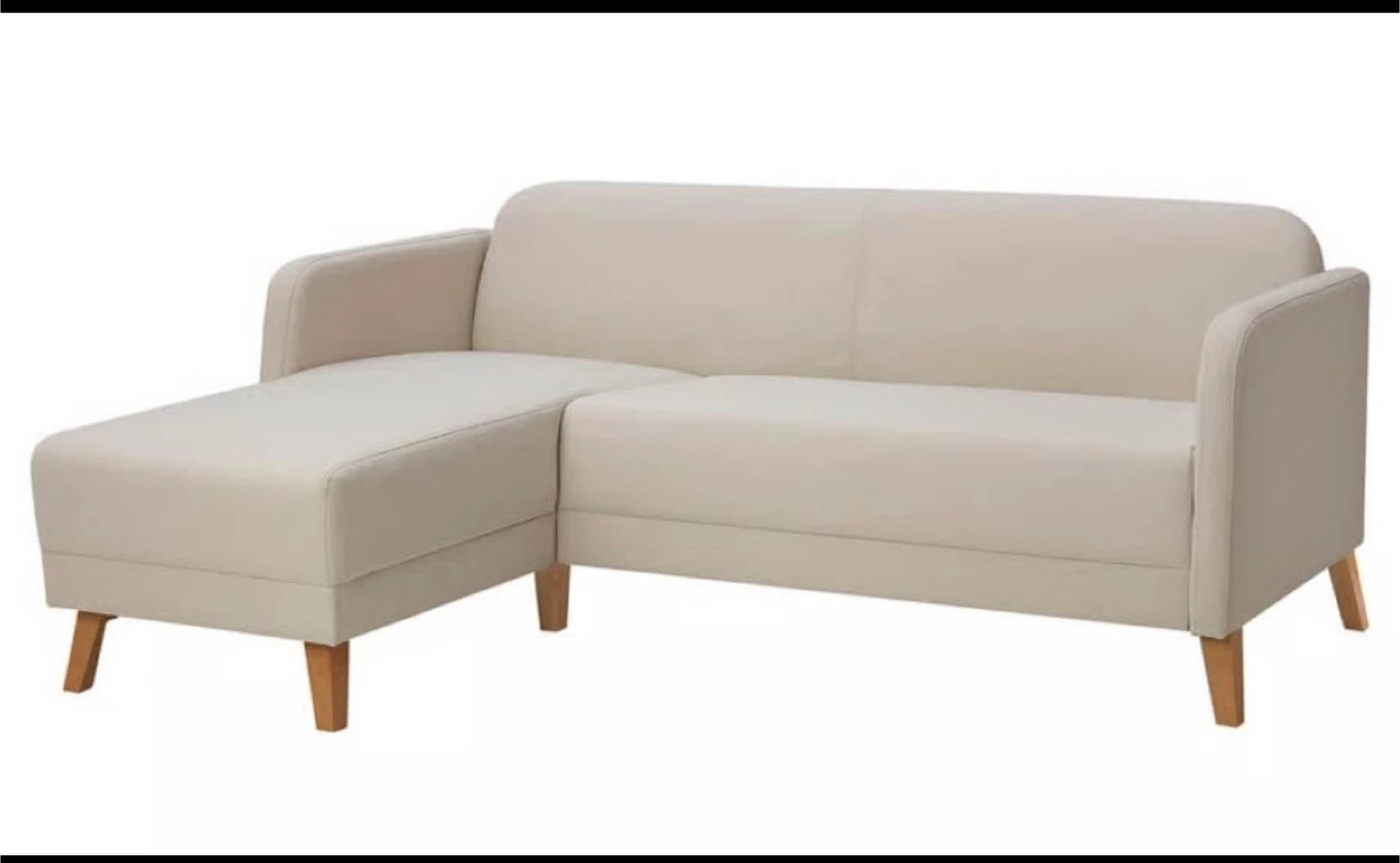 IKEA Sofa with Chaise - Beige - photo 4