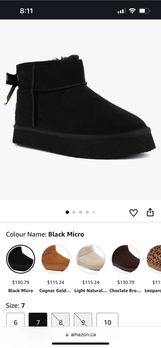 Juicy Couture Black Micro Boots - Size 7 image indicator(4)